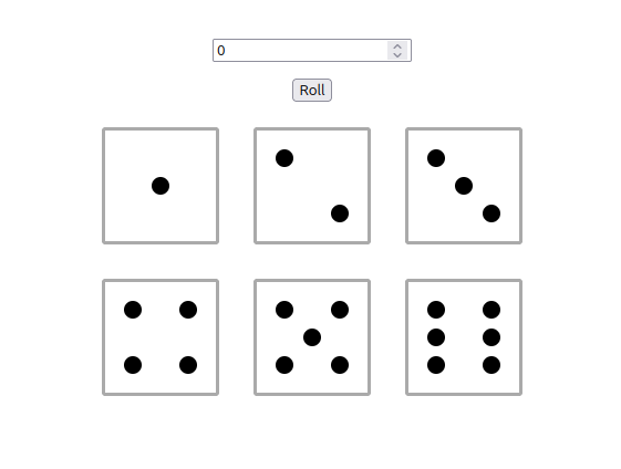 Simple Angular Dice Generator